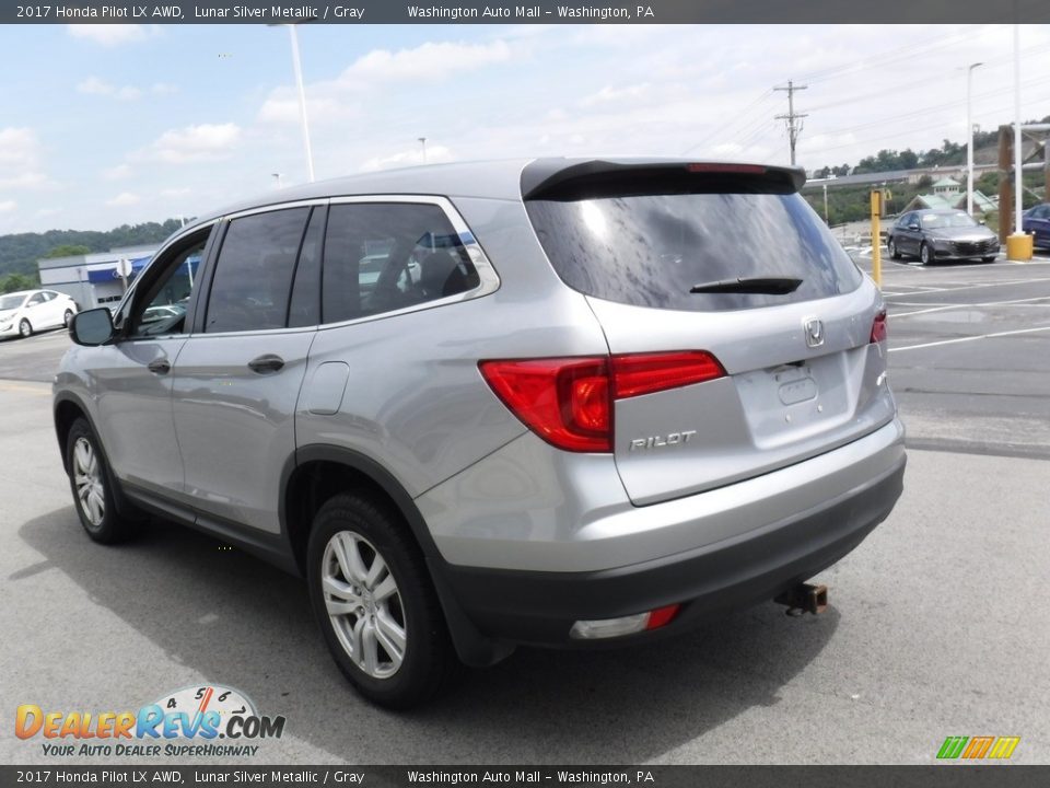 2017 Honda Pilot LX AWD Lunar Silver Metallic / Gray Photo #6