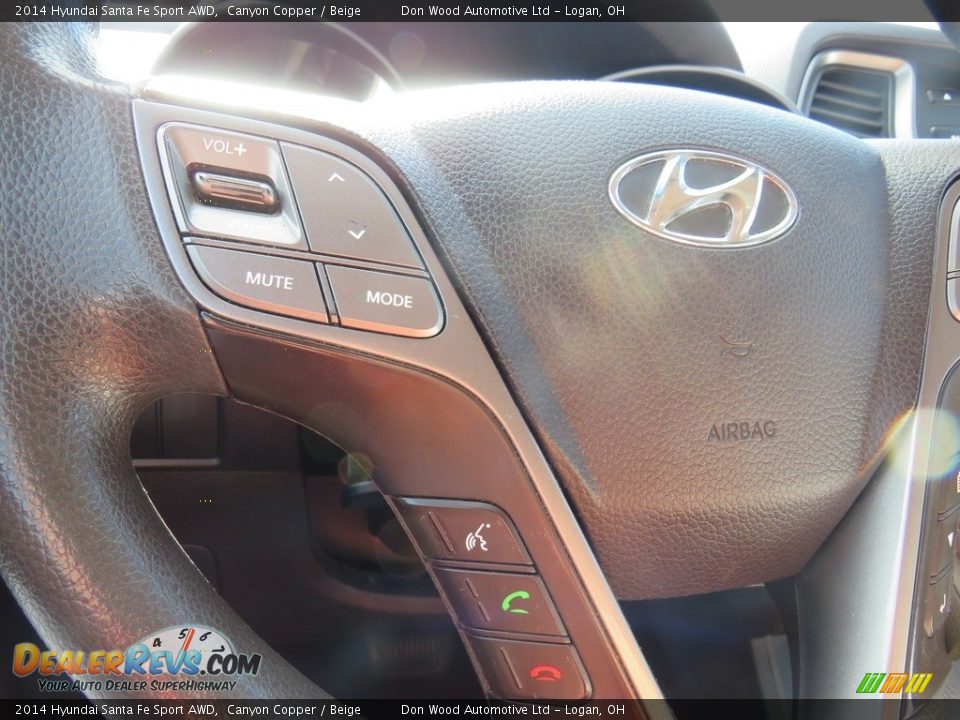 2014 Hyundai Santa Fe Sport AWD Canyon Copper / Beige Photo #22