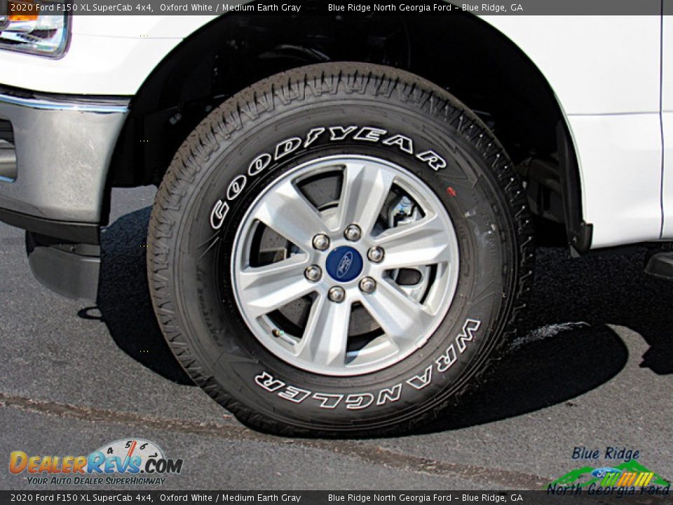 2020 Ford F150 XL SuperCab 4x4 Oxford White / Medium Earth Gray Photo #9