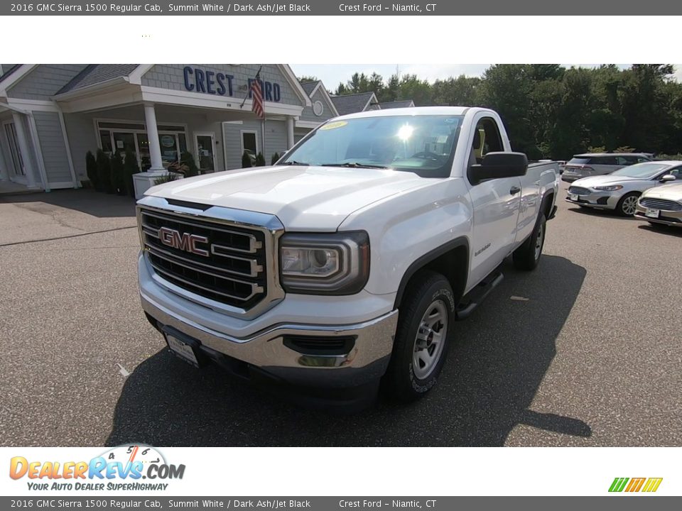 2016 GMC Sierra 1500 Regular Cab Summit White / Dark Ash/Jet Black Photo #3