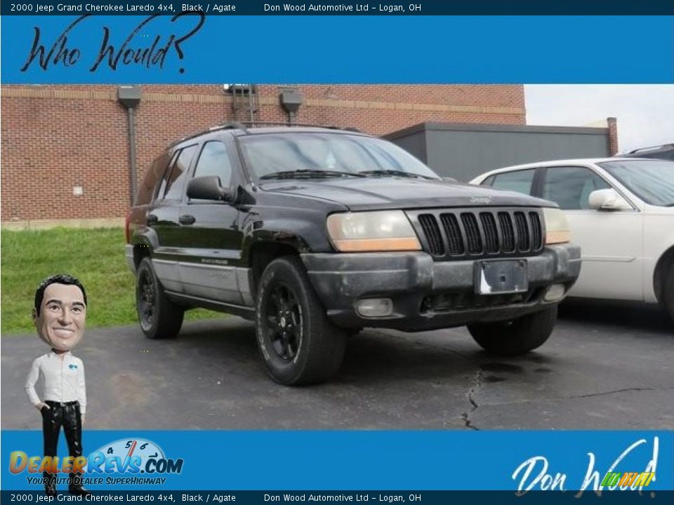 2000 Jeep Grand Cherokee Laredo 4x4 Black / Agate Photo #1