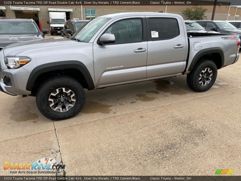 2020 Toyota Tacoma TRD Off Road Double Cab 4x4 Silver Sky Metallic / TRD Cement/Black Photo #1
