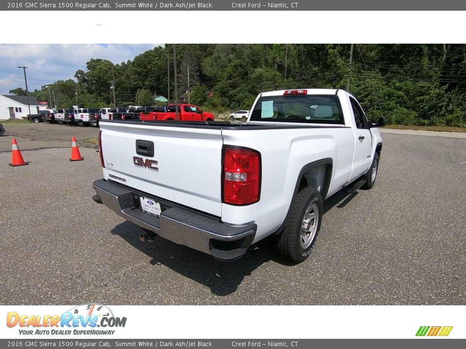 2016 GMC Sierra 1500 Regular Cab Summit White / Dark Ash/Jet Black Photo #7