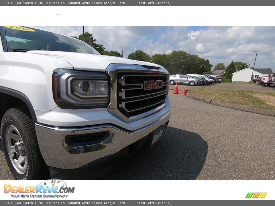 2016 GMC Sierra 1500 Regular Cab Summit White / Dark Ash/Jet Black Photo #24