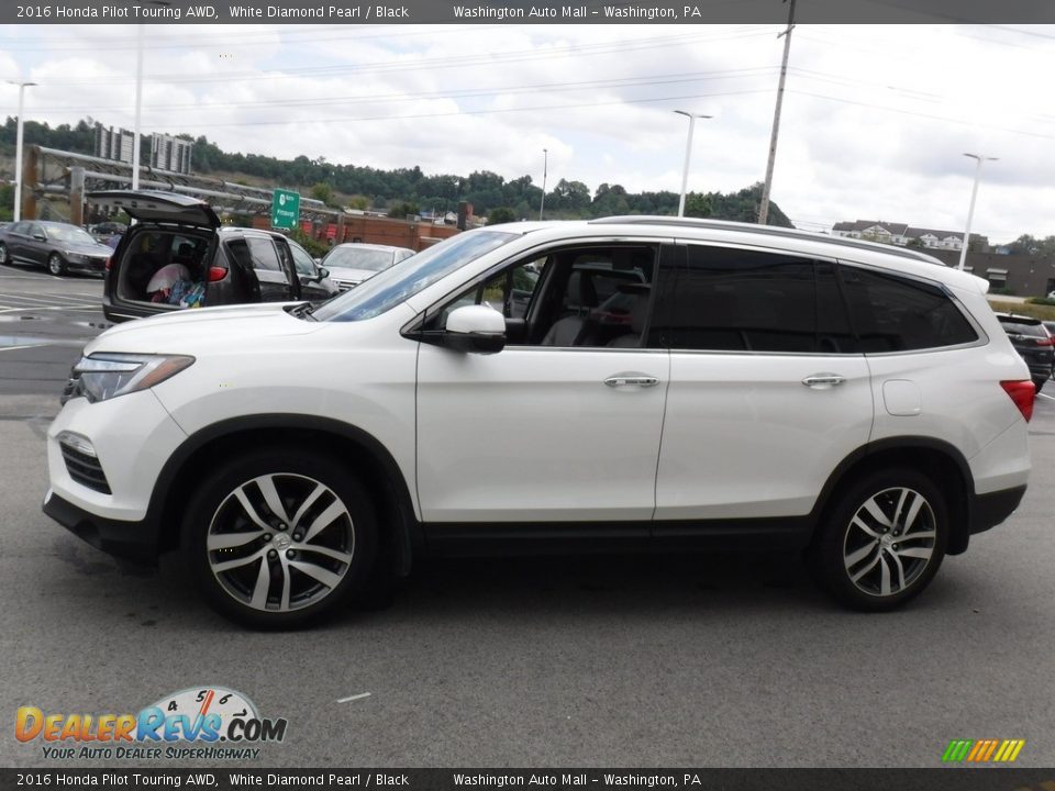 White Diamond Pearl 2016 Honda Pilot Touring AWD Photo #6