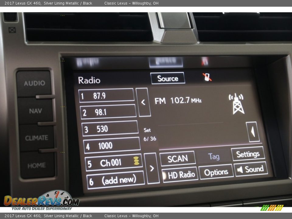 2017 Lexus GX 460 Silver Lining Metallic / Black Photo #18