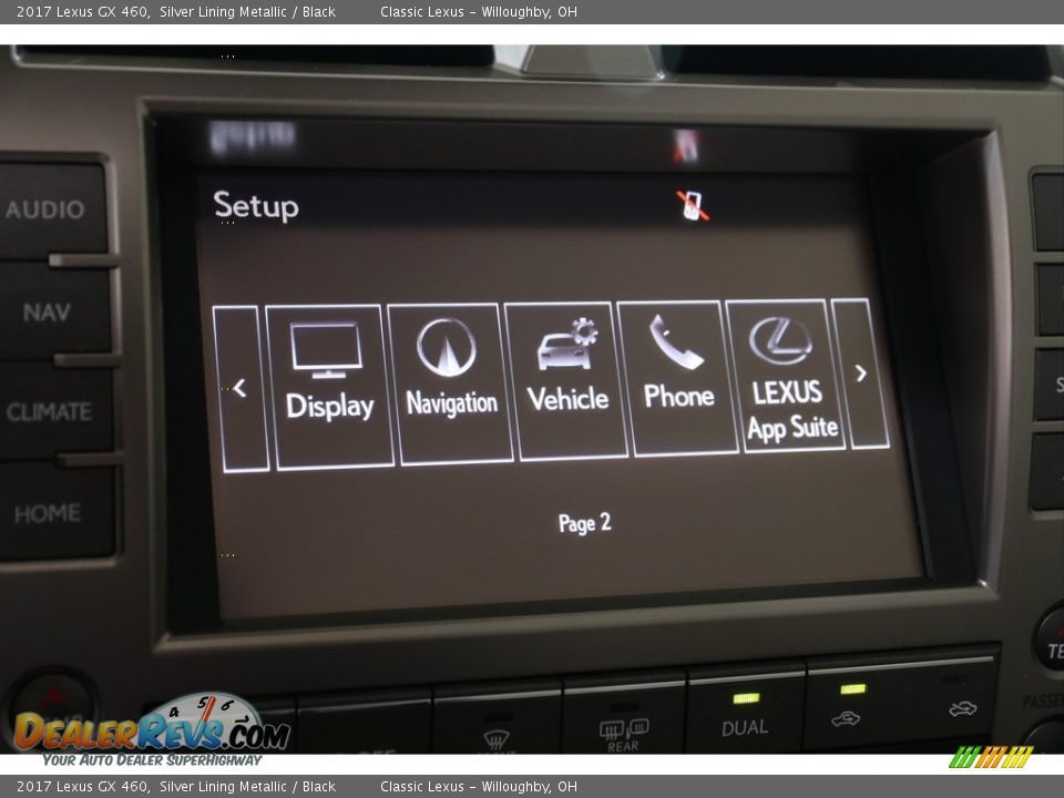 2017 Lexus GX 460 Silver Lining Metallic / Black Photo #24