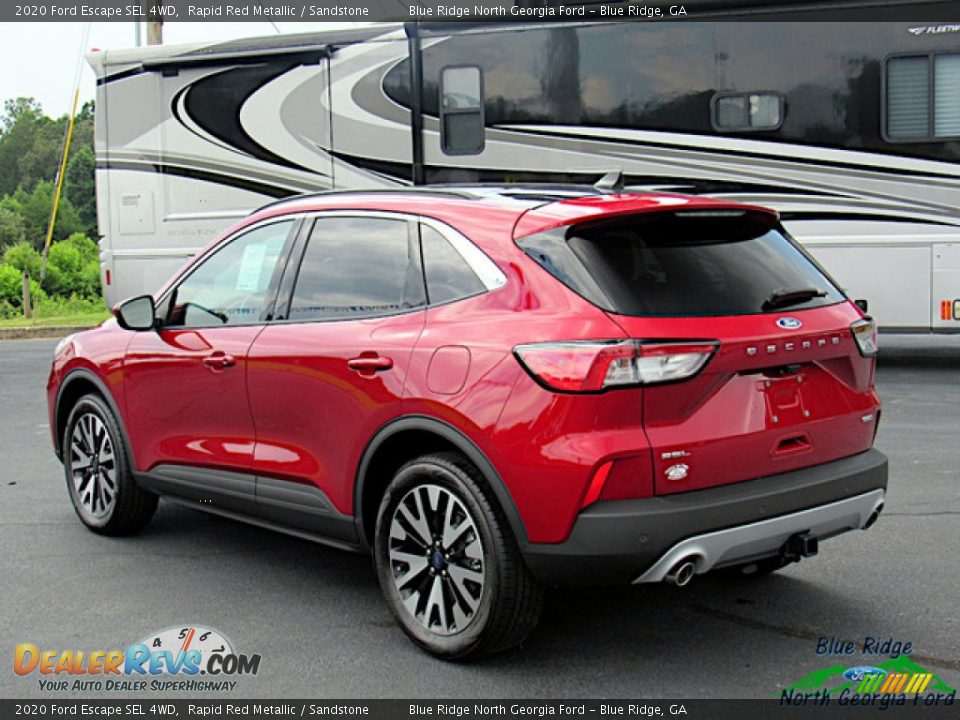 2020 Ford Escape SEL 4WD Rapid Red Metallic / Sandstone Photo #3