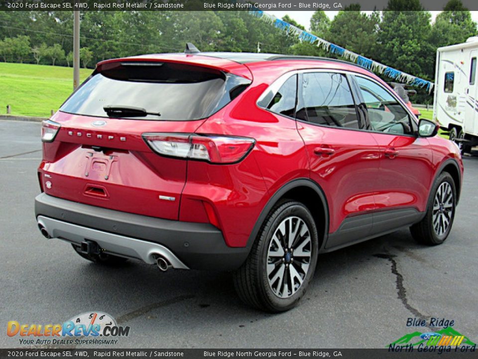 2020 Ford Escape SEL 4WD Rapid Red Metallic / Sandstone Photo #5