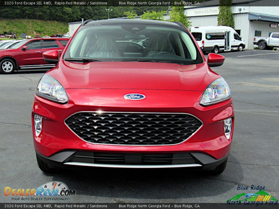 2020 Ford Escape SEL 4WD Rapid Red Metallic / Sandstone Photo #8