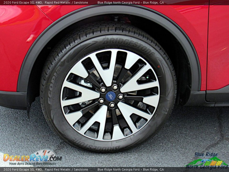 2020 Ford Escape SEL 4WD Rapid Red Metallic / Sandstone Photo #9