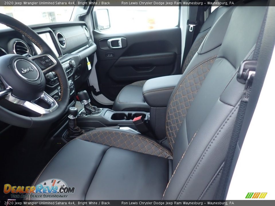 2020 Jeep Wrangler Unlimited Sahara 4x4 Bright White / Black Photo #9