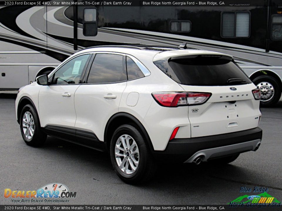 2020 Ford Escape SE 4WD Star White Metallic Tri-Coat / Dark Earth Gray Photo #3