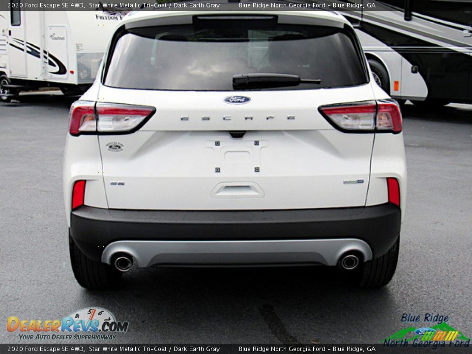 2020 Ford Escape SE 4WD Star White Metallic Tri-Coat / Dark Earth Gray Photo #4