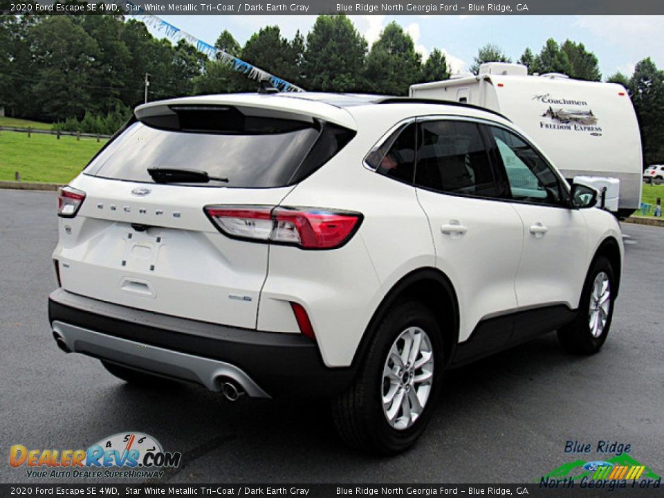 2020 Ford Escape SE 4WD Star White Metallic Tri-Coat / Dark Earth Gray Photo #5