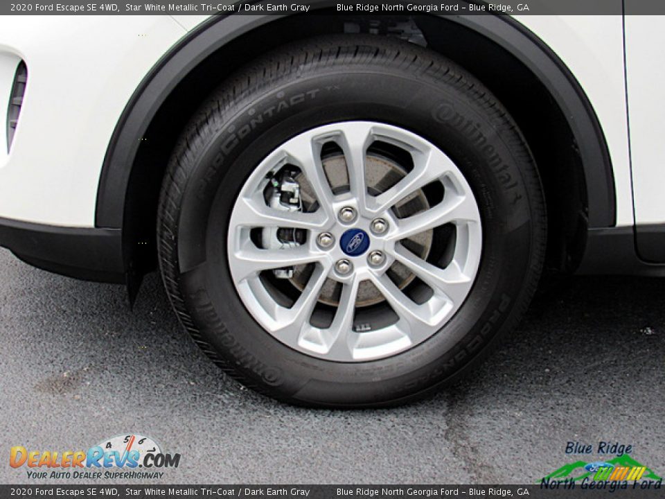 2020 Ford Escape SE 4WD Star White Metallic Tri-Coat / Dark Earth Gray Photo #9