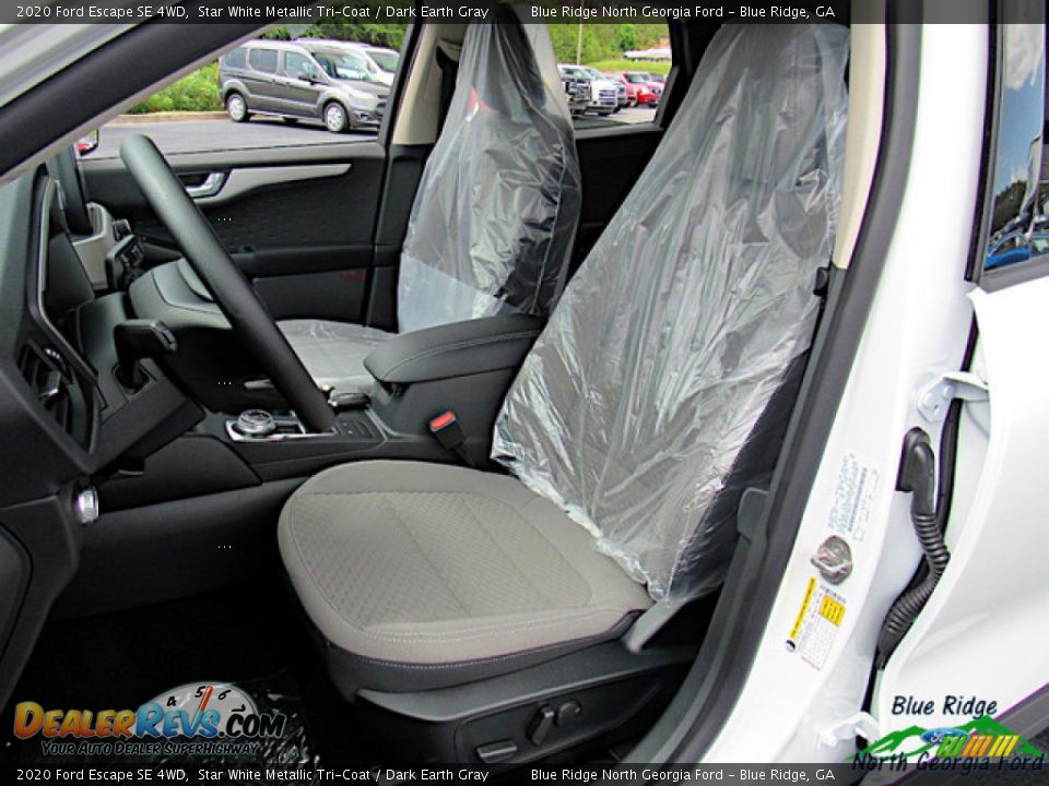 2020 Ford Escape SE 4WD Star White Metallic Tri-Coat / Dark Earth Gray Photo #10