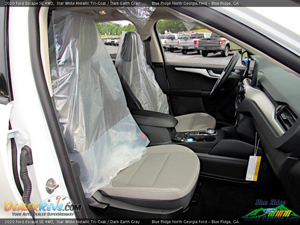 2020 Ford Escape SE 4WD Star White Metallic Tri-Coat / Dark Earth Gray Photo #11