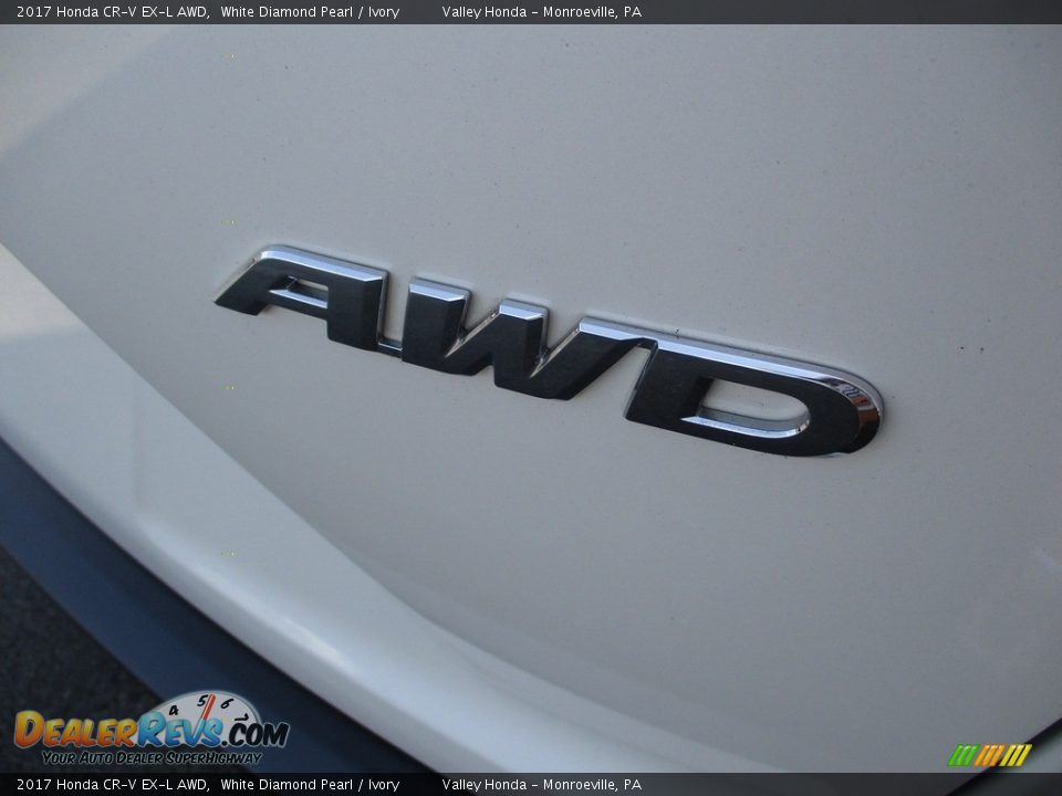 2017 Honda CR-V EX-L AWD White Diamond Pearl / Ivory Photo #6