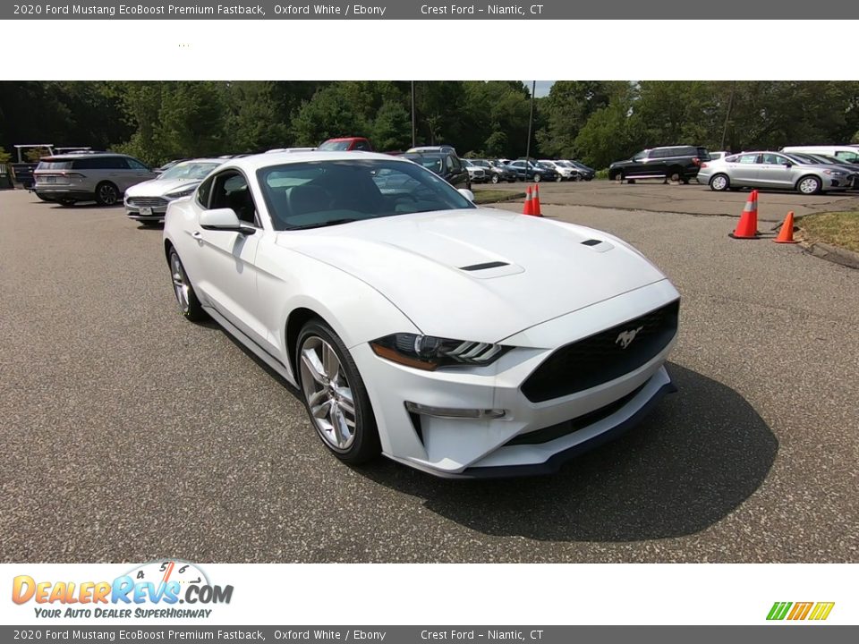 2020 Ford Mustang EcoBoost Premium Fastback Oxford White / Ebony Photo #1