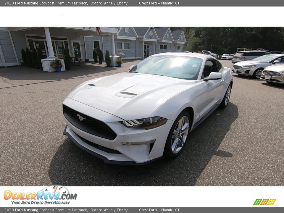 2020 Ford Mustang EcoBoost Premium Fastback Oxford White / Ebony Photo #3