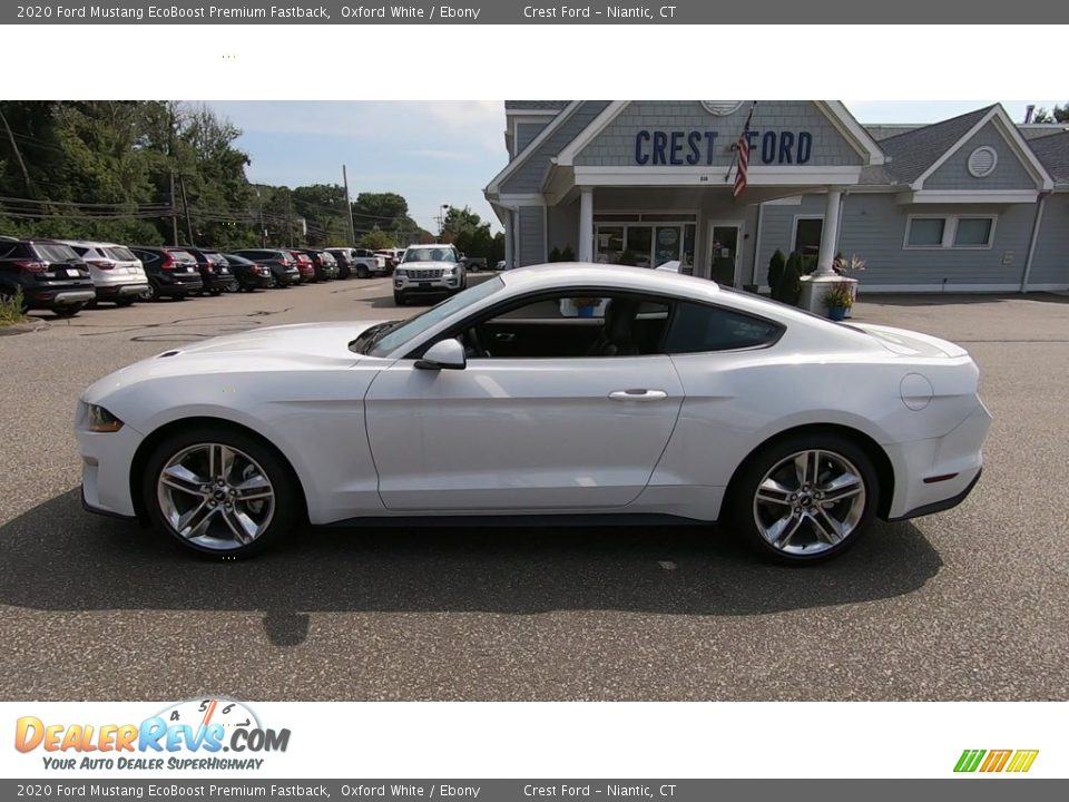2020 Ford Mustang EcoBoost Premium Fastback Oxford White / Ebony Photo #4