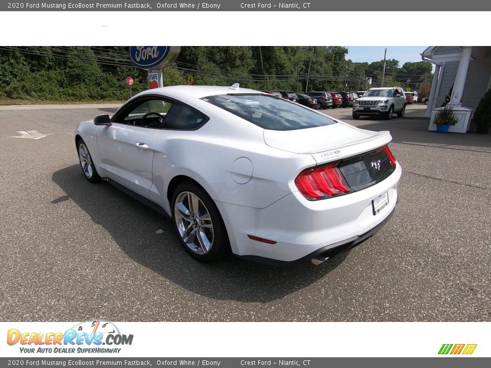 2020 Ford Mustang EcoBoost Premium Fastback Oxford White / Ebony Photo #5