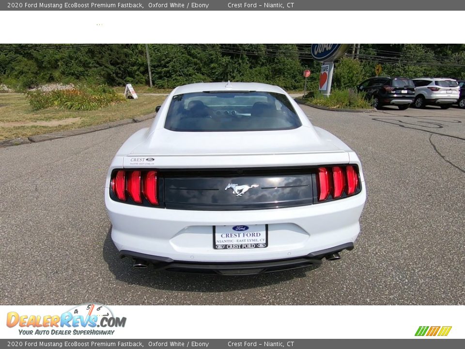 2020 Ford Mustang EcoBoost Premium Fastback Oxford White / Ebony Photo #6