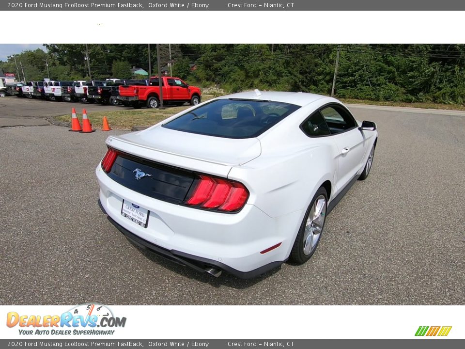 2020 Ford Mustang EcoBoost Premium Fastback Oxford White / Ebony Photo #7