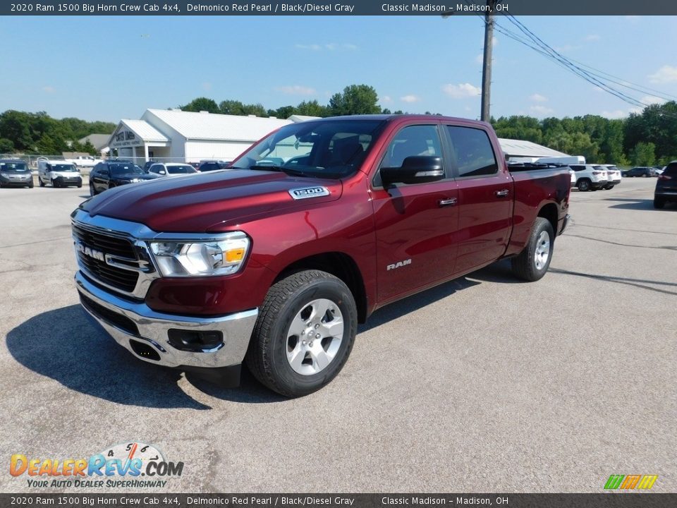 2020 Ram 1500 Big Horn Crew Cab 4x4 Delmonico Red Pearl / Black/Diesel Gray Photo #2