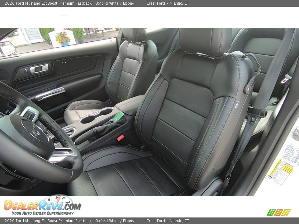 2020 Ford Mustang EcoBoost Premium Fastback Oxford White / Ebony Photo #11