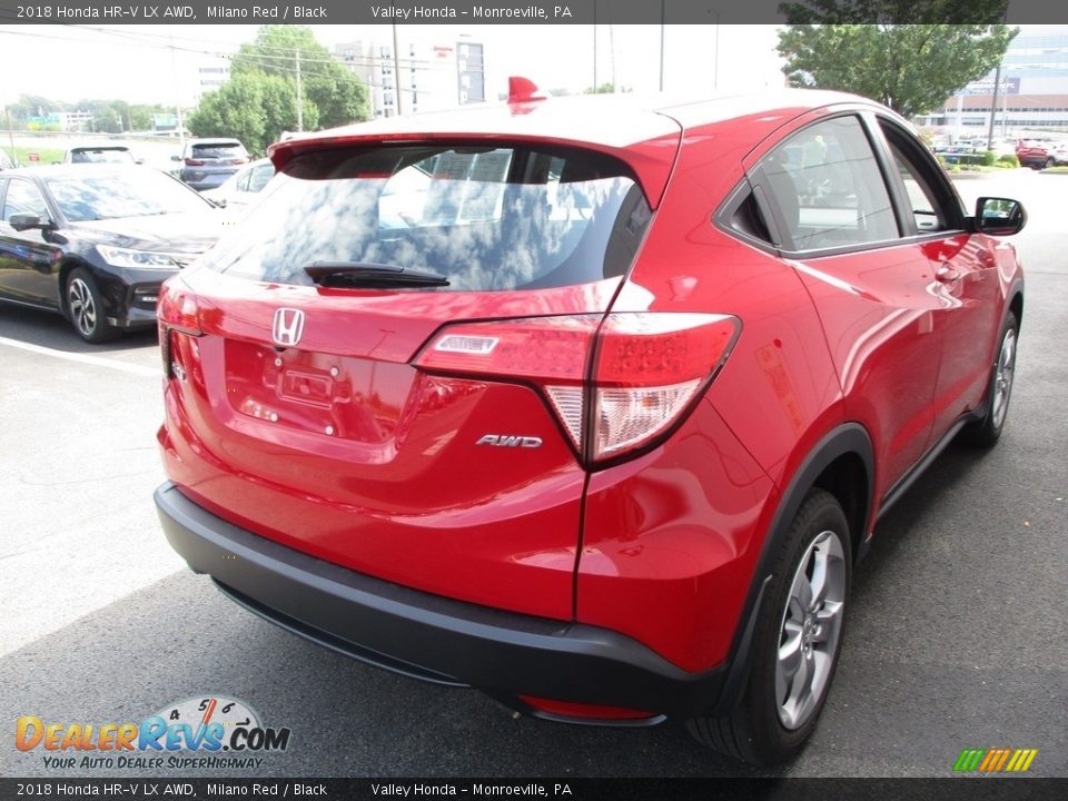 2018 Honda HR-V LX AWD Milano Red / Black Photo #5