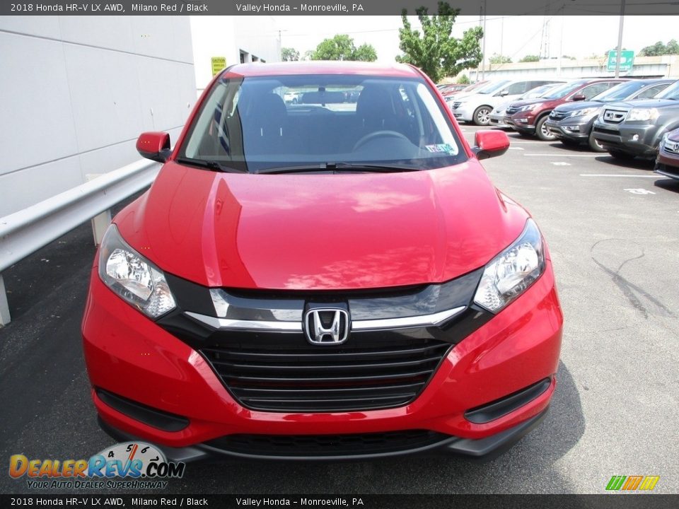 2018 Honda HR-V LX AWD Milano Red / Black Photo #9