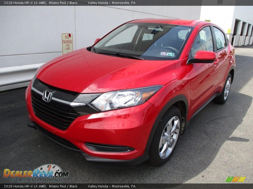 2018 Honda HR-V LX AWD Milano Red / Black Photo #10