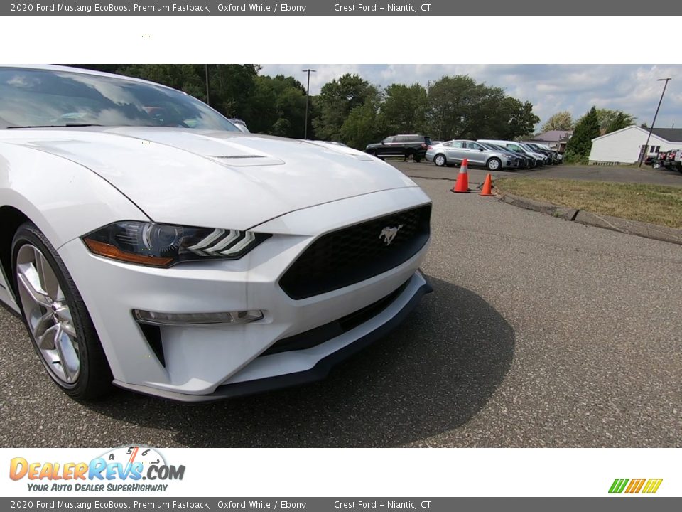 2020 Ford Mustang EcoBoost Premium Fastback Oxford White / Ebony Photo #25