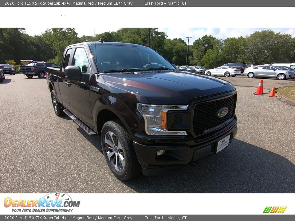 2020 Ford F150 STX SuperCab 4x4 Magma Red / Medium Earth Gray Photo #1