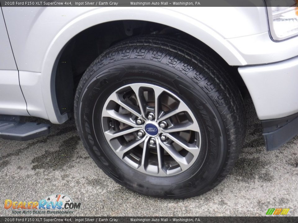 2018 Ford F150 XLT SuperCrew 4x4 Ingot Silver / Earth Gray Photo #9