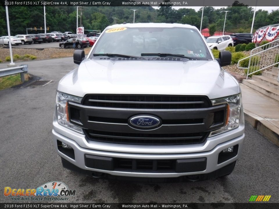 2018 Ford F150 XLT SuperCrew 4x4 Ingot Silver / Earth Gray Photo #13