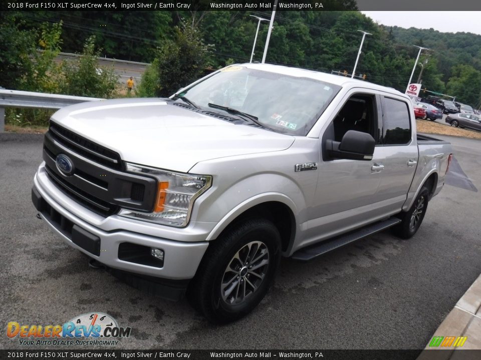 2018 Ford F150 XLT SuperCrew 4x4 Ingot Silver / Earth Gray Photo #14