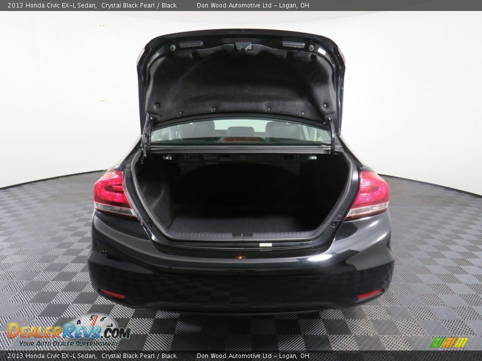 2013 Honda Civic EX-L Sedan Crystal Black Pearl / Black Photo #14