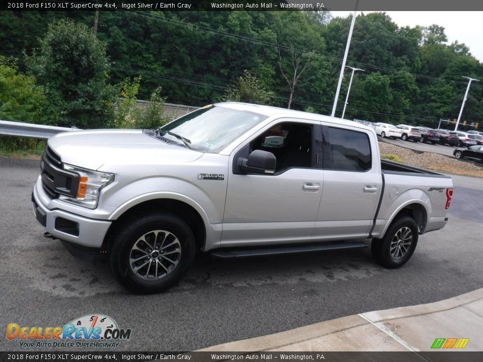 2018 Ford F150 XLT SuperCrew 4x4 Ingot Silver / Earth Gray Photo #15