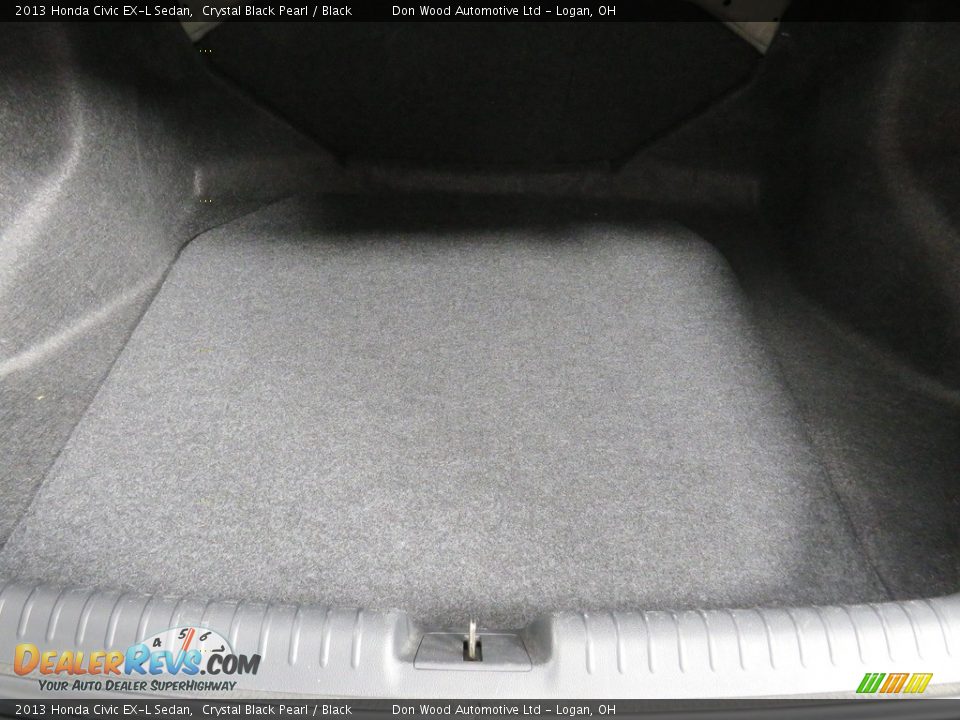 2013 Honda Civic EX-L Sedan Crystal Black Pearl / Black Photo #15