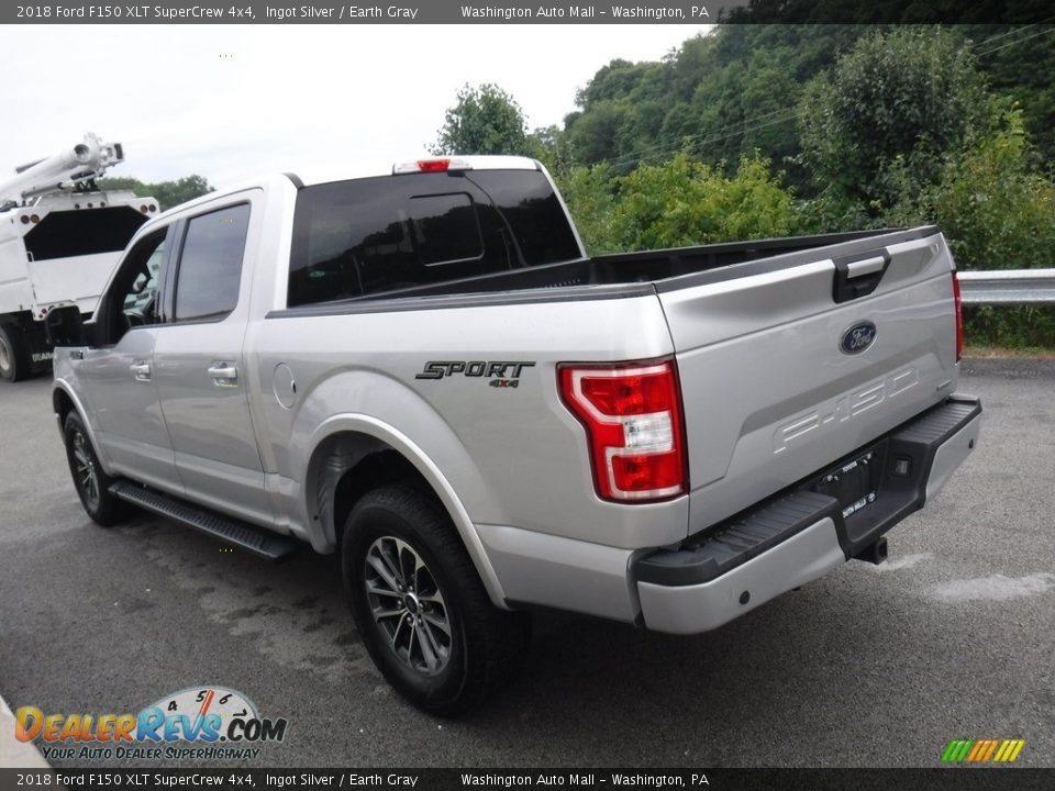 2018 Ford F150 XLT SuperCrew 4x4 Ingot Silver / Earth Gray Photo #17