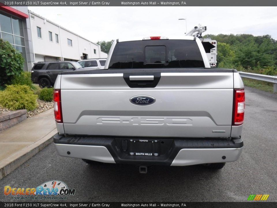 2018 Ford F150 XLT SuperCrew 4x4 Ingot Silver / Earth Gray Photo #18