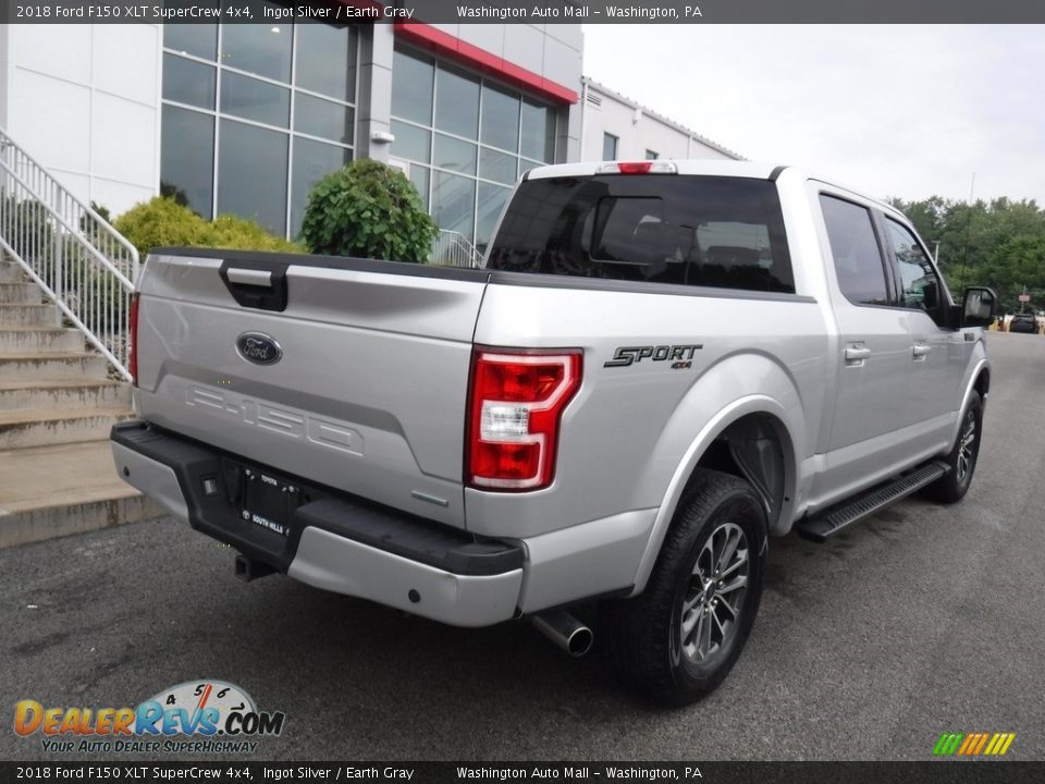 2018 Ford F150 XLT SuperCrew 4x4 Ingot Silver / Earth Gray Photo #19