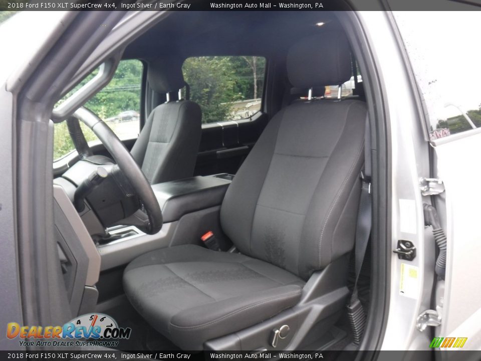 2018 Ford F150 XLT SuperCrew 4x4 Ingot Silver / Earth Gray Photo #24