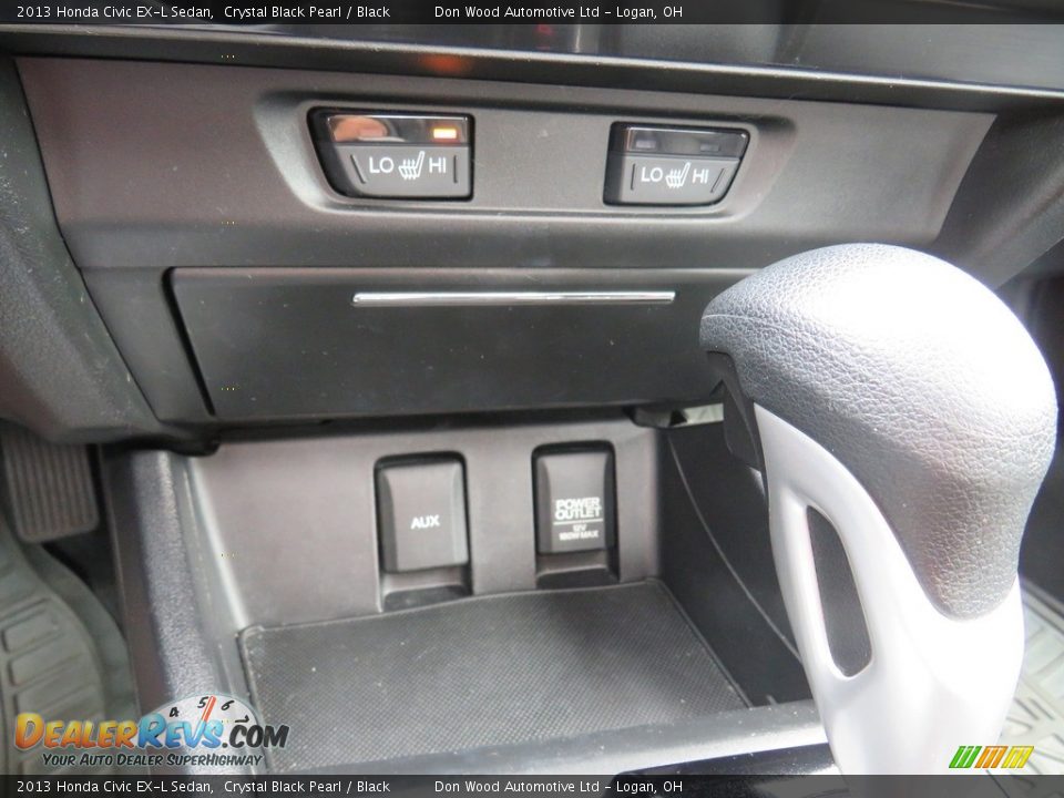 2013 Honda Civic EX-L Sedan Crystal Black Pearl / Black Photo #29