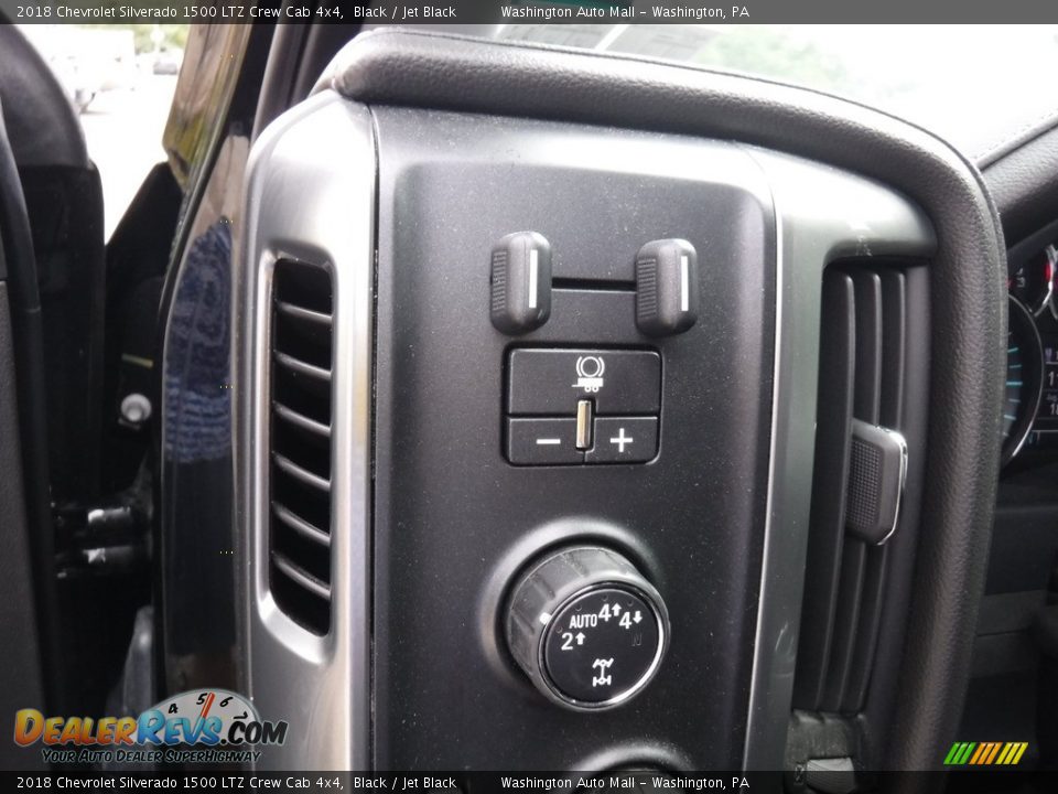 2018 Chevrolet Silverado 1500 LTZ Crew Cab 4x4 Black / Jet Black Photo #21