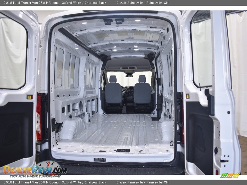 2018 Ford Transit Van 250 MR Long Oxford White / Charcoal Black Photo #8