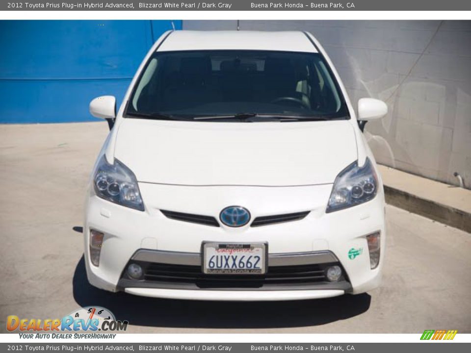 2012 Toyota Prius Plug-in Hybrid Advanced Blizzard White Pearl / Dark Gray Photo #7